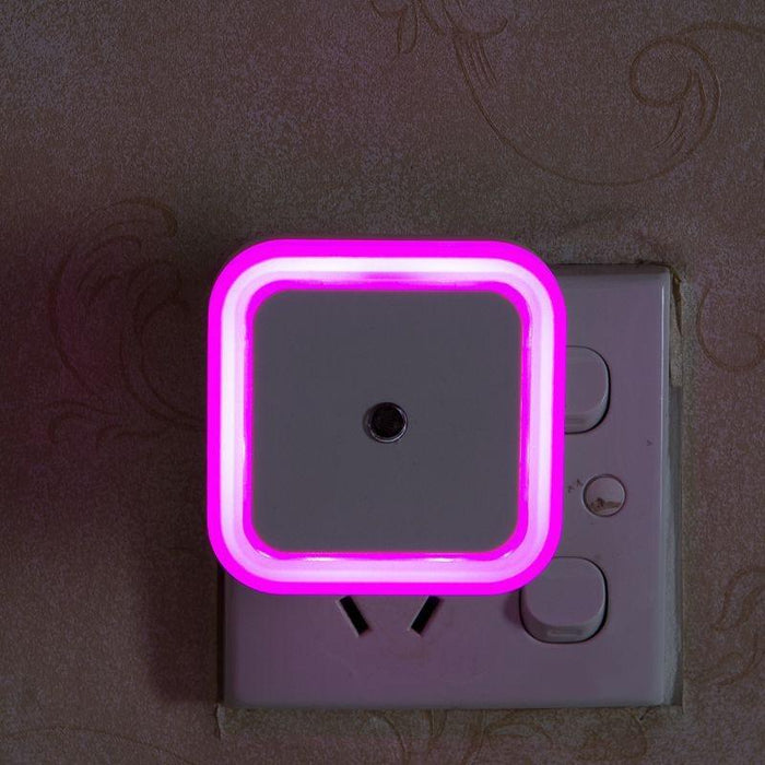 STEVVEX Wireless Sensor LED Night Light with  EU and  US Plug Mini Square Night Lights For Baby Room Bedroom Corridor Lamp multi purpose