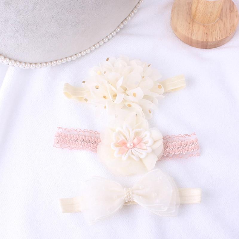 Luxury Modern Baby Headband Crown Flower Bows Hairband Baby Girl Headbands Newborn Hair Accessories Elastic Baby Hair Band