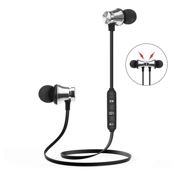Bluetooth Earphone STEVVEX  Sport Magnetic V4.2 Stereo Sports Waterproof Earbuds Wireless in-ear Headset with Mic for Android and IOS Devices