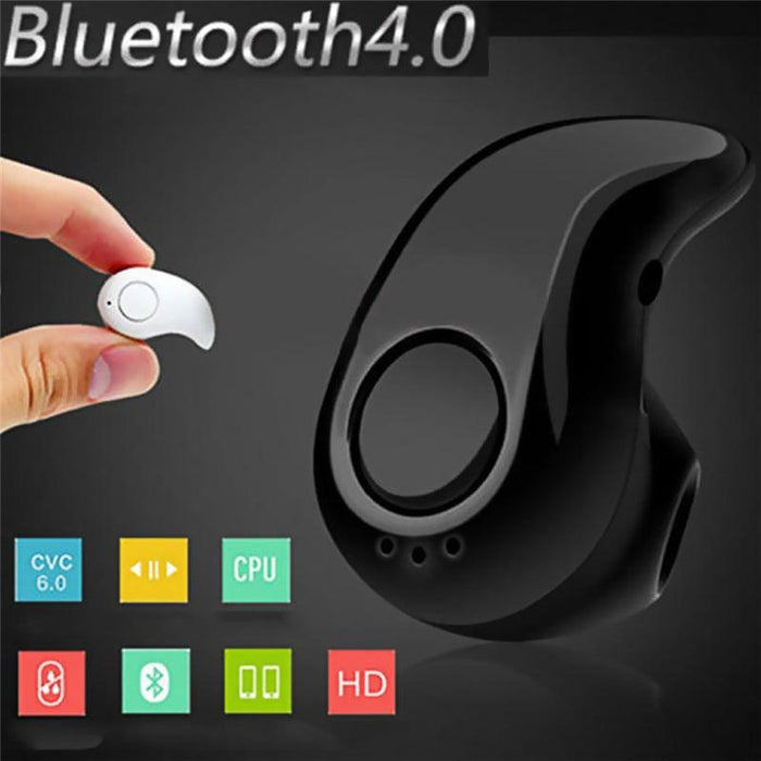 Mini Wireless Bluetooth Earphone in Ear Sport with Mic Handsfree Headset Earbuds for All Phone Android