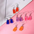 Modern Trend Drop Earrings Elegant Creative Cute Mini Gummy Bear Earrings For Women In Cartoon Design