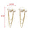 Luxury Brand Long Chain Letter Detailed Hanging Elegant Earrings For Women Modern Crystal Big Dangle Earring Wedding Jewelry Pendants