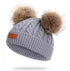 New Fashion Children Winter Caps For Baby Kids Girl Solid Knitted Thick And Modern Caps