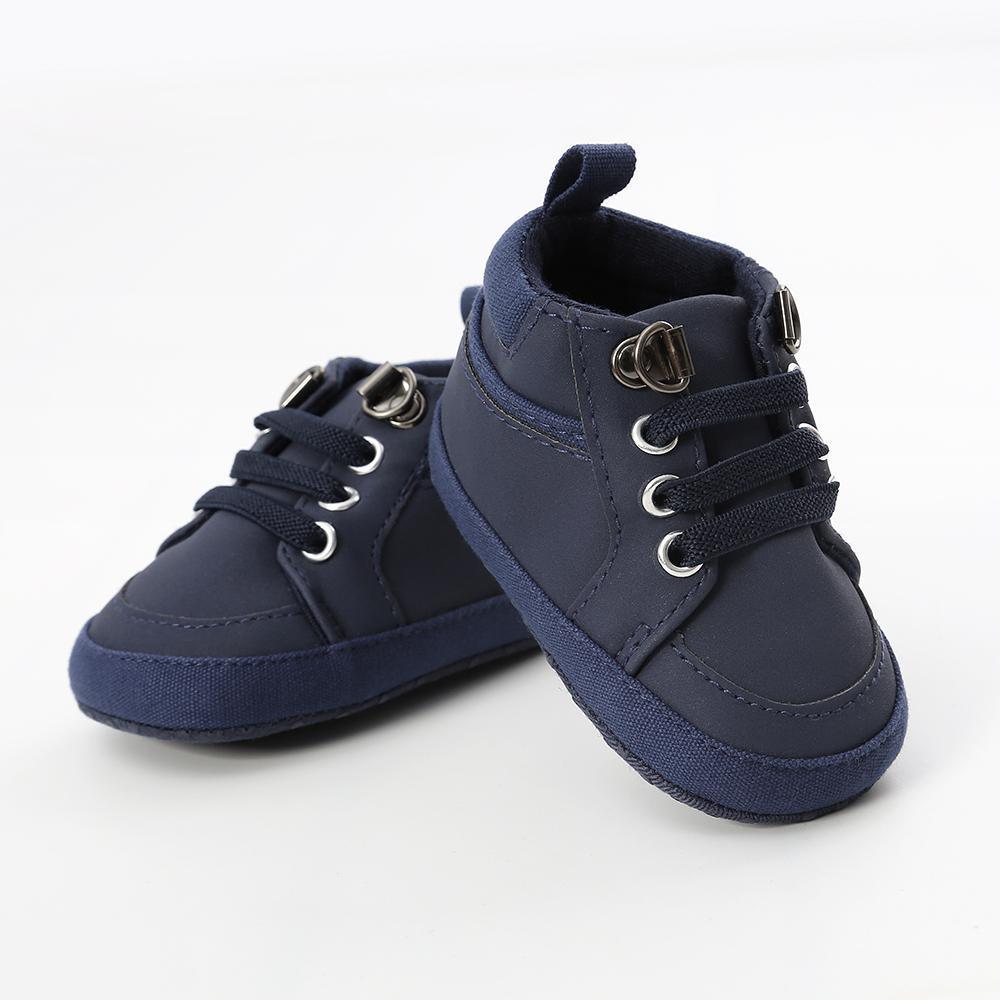 Warm Infant Baby First Walkers Soft Sole Newborn Leather High Top Non-slip Shoes Sneaker Baby Shoes