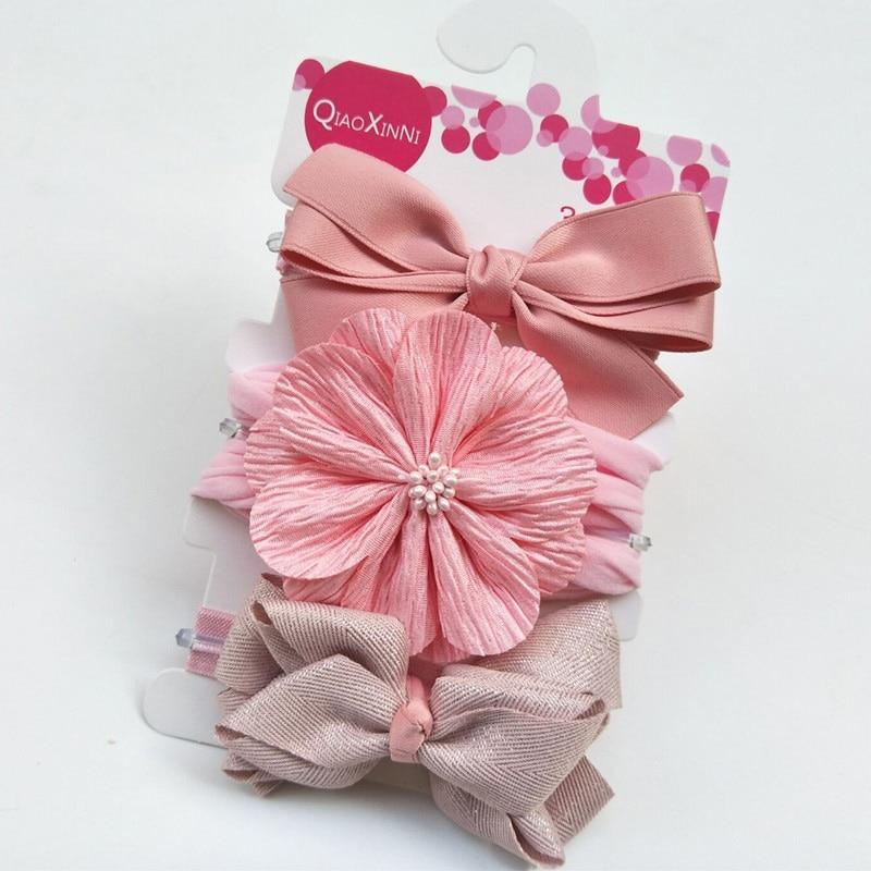 Luxury Modern Baby Headband Crown Flower Bows Hairband Baby Girl Headbands Newborn Hair Accessories Elastic Baby Hair Band