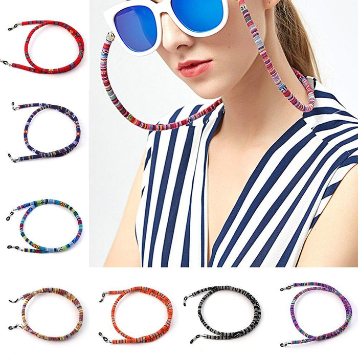 Handmade Eyeglass Sunglasses Cotton Neck String Cord Retainer Strap Eyewear Holder High-End Ethnic Rope Glasses Chain For Sunglasses