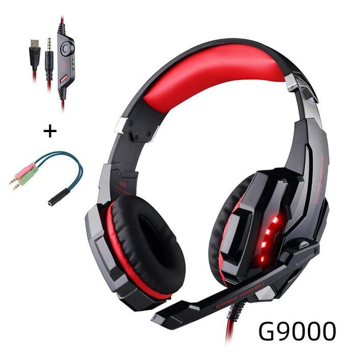Modern Luxury Gaming STEVVEX Headset over-ear Game Earphones Wired gaming headset microphone Deep bass stereo headphones for PC and GAming