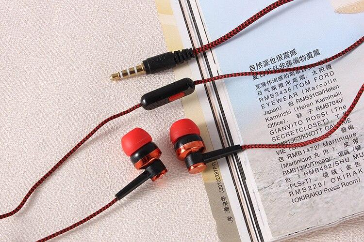 STEVVEX In-ear Braided Wiring Cord Universal Music Subwoofer Earphone Wheat Wire Earphone For Smart Phone  and  Android Mobile Phone