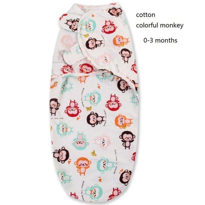 100% Cotton Baby Swaddle Wrap Blanket Newborn Infants Baby Envelop Sleep Bag Sleepsacks For Girls
