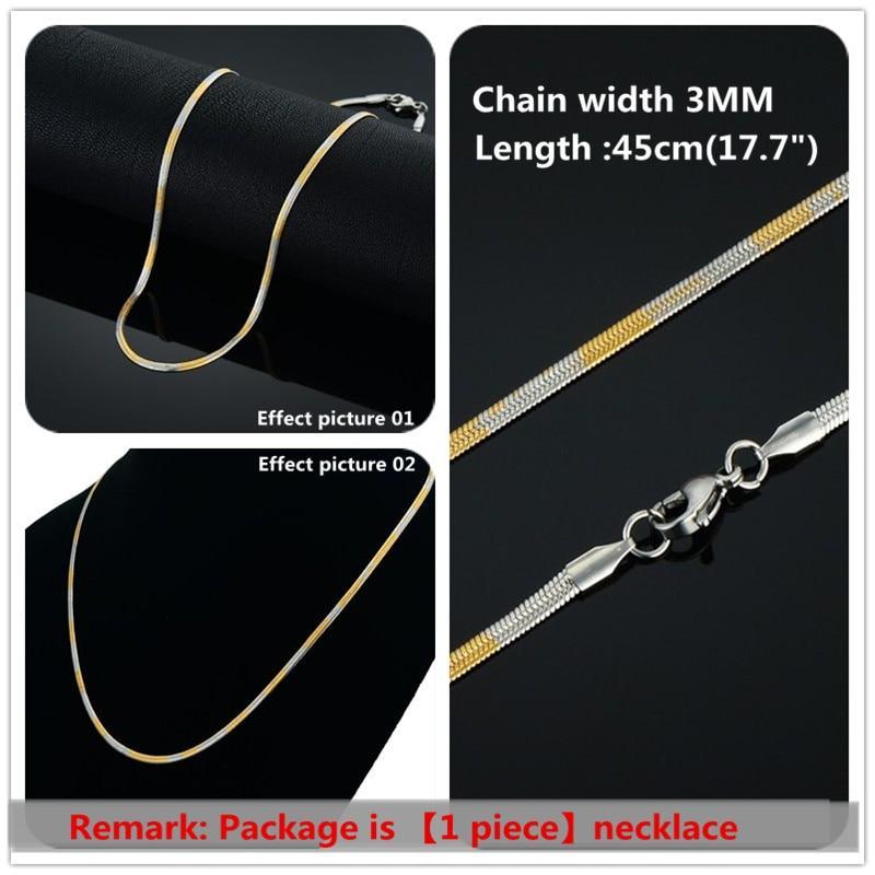 Elegant High Quality Clavicle Blade Modern Statement Luxury For Women Gold Silver Color Stainless Steel Snake Choker Necklace Chain