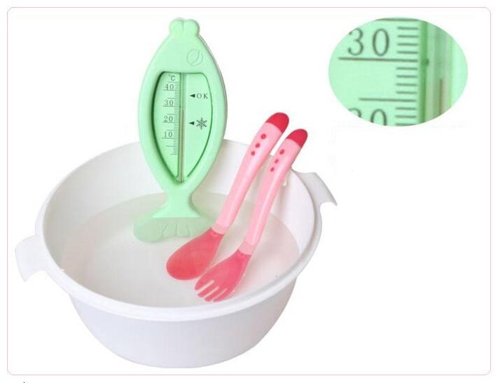 1 Set Children Kids Tableware Temperature Silicone Soft  Spoon Fork Cutlery Feeding Dish Infant Boys and Girls Unique Baby Feeding Tool