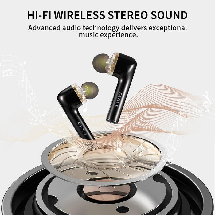 Modern Luxury Original Bluetooth V5.0 Bass Earphones Wireless Headset Noise Reduction  Volume Control Earbuds