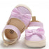Newborn Infant Baby Summer Shoes Soft Crib Shoes Infants Anti-slip  Striped Bowknot Pre Walker Sandals
