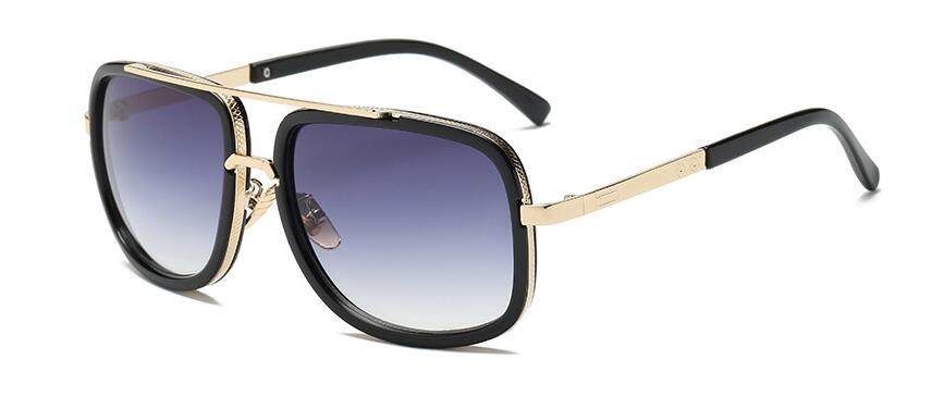 Luxury Square Gold Metal Frame Woman and Man Unisex Top Oversized Big Frame Elegant Sunglasses For Summer  NEW 2020 Edition