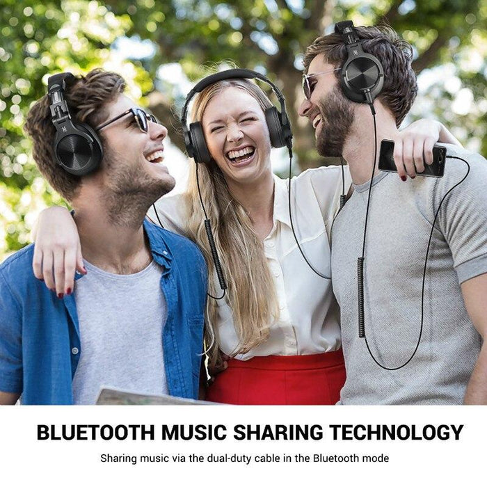 Modern Proffesional Bluetooth STEVVEX Headphones Stereo Over Ear Wireless Headset Professional Recording Studio Monitor Headphones
