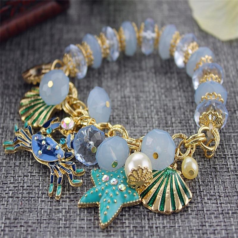 Handmade Luxury Modern Fashionable Bracelet New Fashion Luxury And Pure And Fresh Quietly Elegant Bracelet Contracted Crabs Many Elements