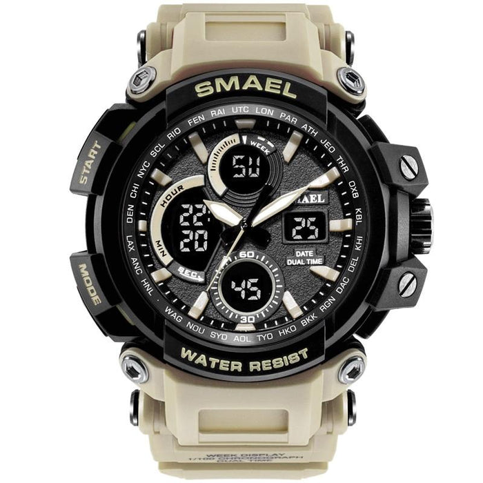 Army Green Modern Sport  Waterproof 50M Men Watches With LED Digital Display In Military Armi Relogio Masculino Style
