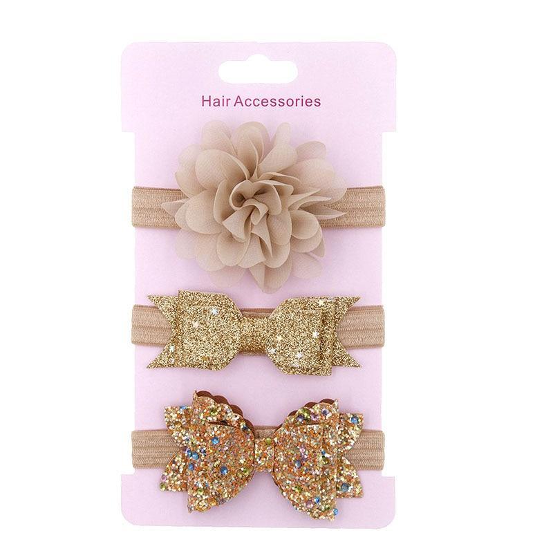 Luxury Modern Baby Headband Crown Flower Bows Hairband Baby Girl Headbands Newborn Hair Accessories Elastic Baby Hair Band