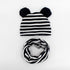 Baby Hat Cotton Ear Cap For Boys And Girls Winter Hat Scarf Set Children Boys Cap Scarf