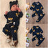 Baby Boy Clothes T shirt Hoodies and Long Pants Long Sleeve Outfits For Boys Pajamas With Bear Deisgn In Modern Style