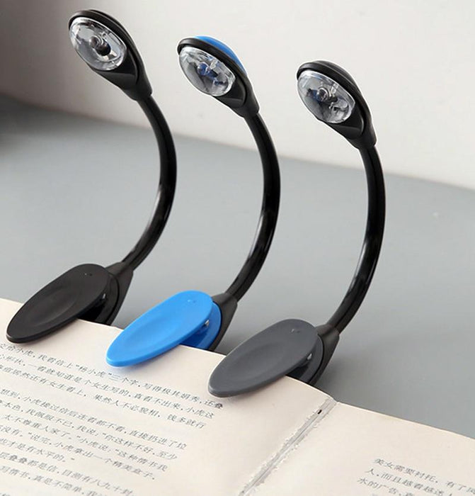 Led Book Light Mini Clip-On Flexible Bright LED Lamp Light Book Reading Lamp For Travel Bedroom Book Reader Christmas Gifts