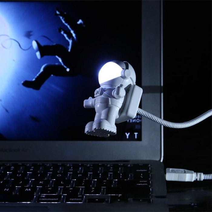 Modern Flexible Led Desk Lamp Flexible USB Nigh Lamp WIth Eye Protection For Keyboard Reading Light On  Astronaut Home Living Room Decor Design