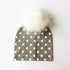 Luxury Modern Baby Hat Cotton Printing Hat With Pompon For Girls Autumn Winter Boys Caps Children Bonnet For Kids