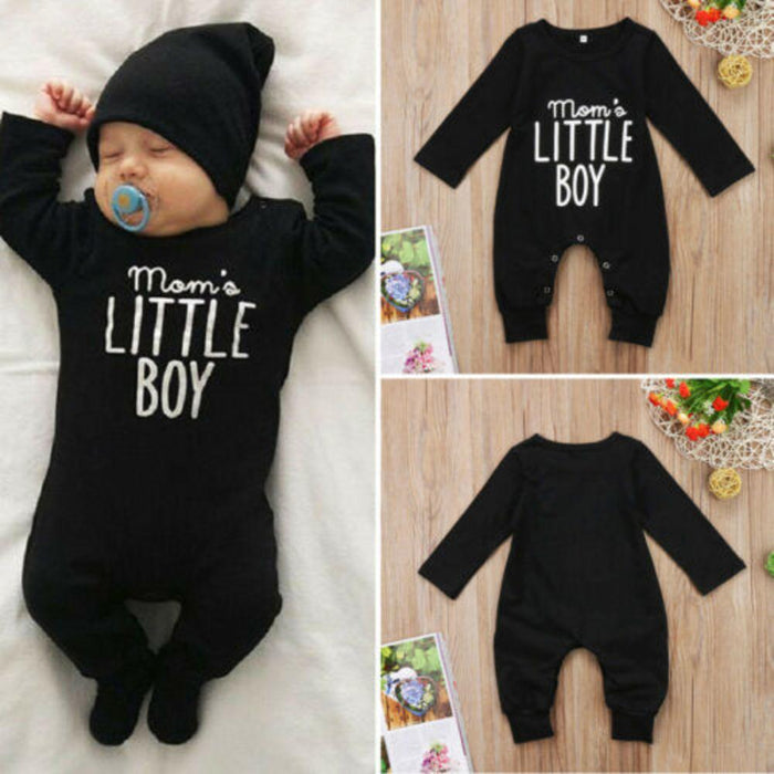 Infant Baby Boy Newborn Baby Clothing Set Little Boy Letter Romper Boys Girls Cotton Jumpsuit Outfit Clothes 0-24 Months