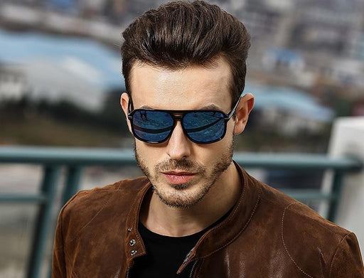 Luxury Polarized Men Business Oversized Mirror Sunglasses For  Driving Brand Designer Driver Sunglasses UV400 Protection