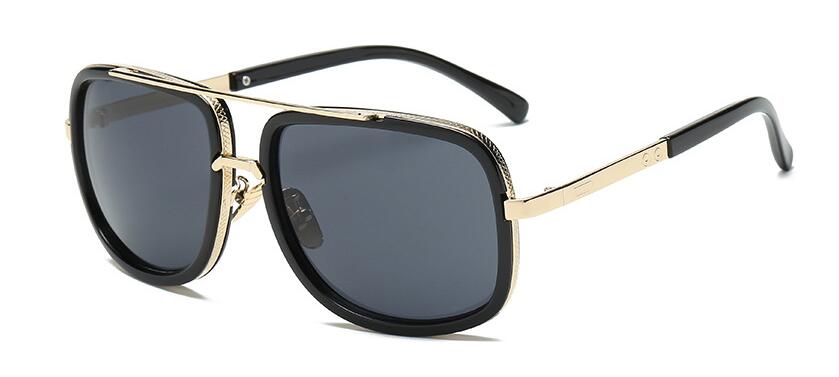 Luxury Square Gold Metal Frame Woman and Man Unisex Top Oversized Big Frame Elegant Sunglasses For Summer  NEW 2020 Edition