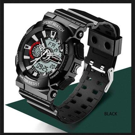 NEW Fashion Unisex Men adn Woman LED Digital Analog Watch With Multi-function And Waterproof 30M In Military Sports Watch Style