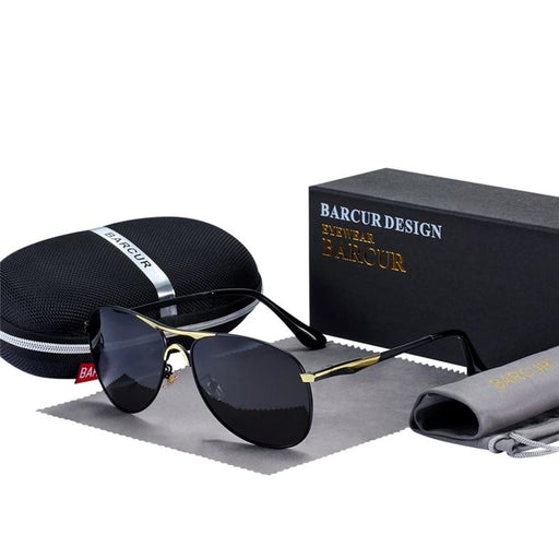 High Quality Modern Elegant Luxury Aviation Pilot Polarized Sunglasses With UV400 Protection