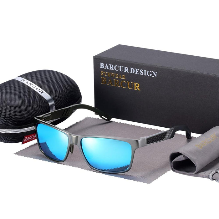 Aluminum Polarized Sunglasses Men Polarized Sun Glasses Square Eyewear For Men And Boys With UV400 Protection