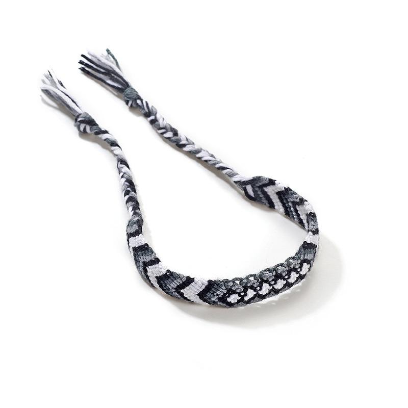 Handmade colorful Bohemian Thread Bracelet Retro Handmade Boho Multicolor String Cord Woven Braided Hippie Friendship Bracelets For Women and Men