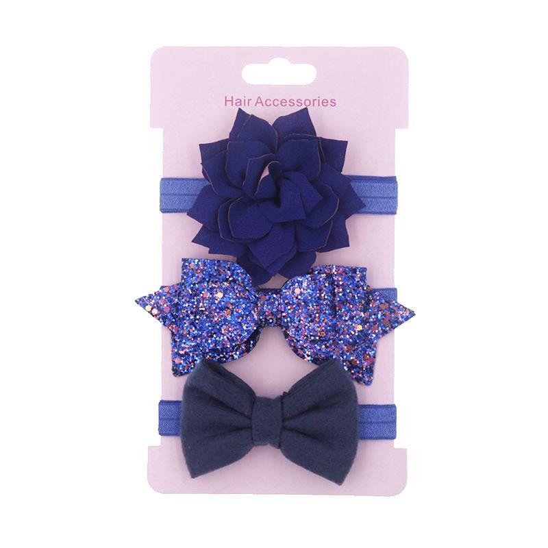 Luxury Modern Baby Headband Crown Flower Bows Hairband Baby Girl Headbands Newborn Hair Accessories Elastic Baby Hair Band