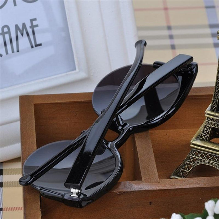 New Luxury Modern Fashion Retro Designer Super Round Circle Glasses  With Cat Eye Women's Sunglasses With UV400 Protection