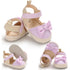 Newborn Infant Baby Summer Shoes Soft Crib Shoes Infants Anti-slip  Striped Bowknot Pre Walker Sandals