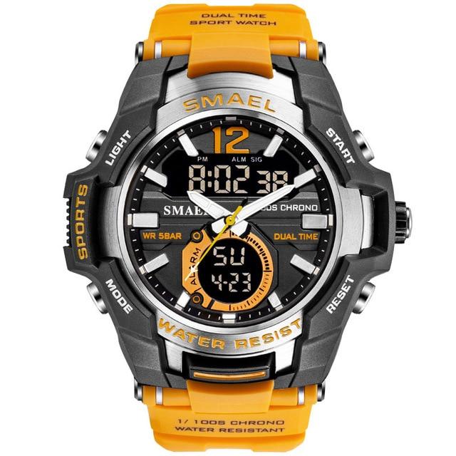 New Modern Luxury Sport Watch For Men Fashion Casual Alarm Clock 50M Waterproof In Military Chrono Dual Display Style Wristwatches Relogio Masculino