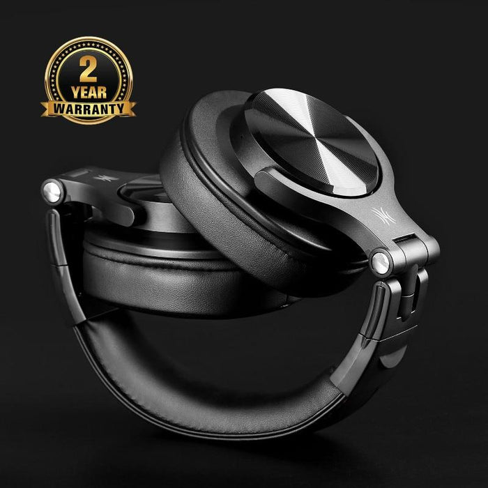 Professional Wired Studio DJ Headphones + Wireless Bluetooth 4.1 Headset HIFI Stereo Monitor Headphone With Mic For DJ  Studio and Proffesional Gamers