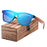 Luxury Elegent Polarized Wood Sun glass Sports Eyewear Square Sunglasses For Women and Men With UV400 Protection