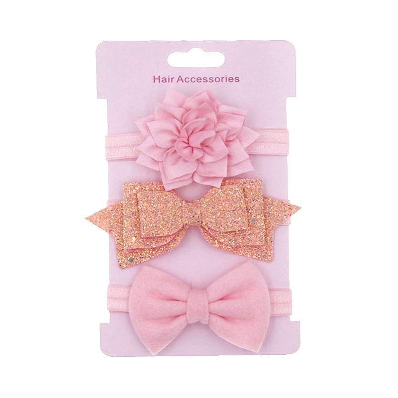Luxury Modern Baby Headband Crown Flower Bows Hairband Baby Girl Headbands Newborn Hair Accessories Elastic Baby Hair Band