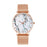 STEVVEX Fashion Rose Gold Mesh Band Creative Marble Female Wrist Watch Luxury Women Quartz Watches Gifts  For Women and Girls