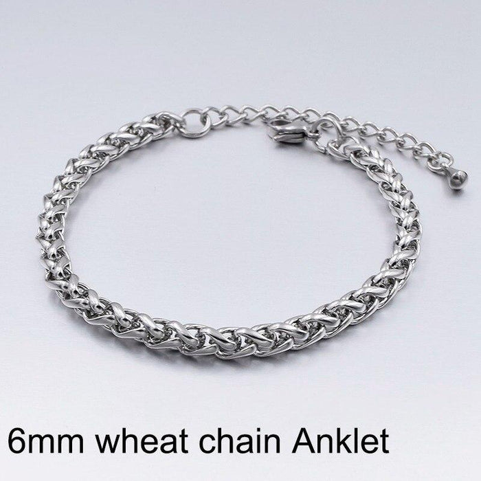 High Quality Stainless Steel Anklets For Women Foot chain Jewelry Ankle Bracelets For Men or Women