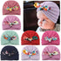 New  Handmade Cotton Girl Hat Autumn Winter Baby Boy Girl Hat Colorful Bow Elastic Cute Baby Turban In Elegant Design