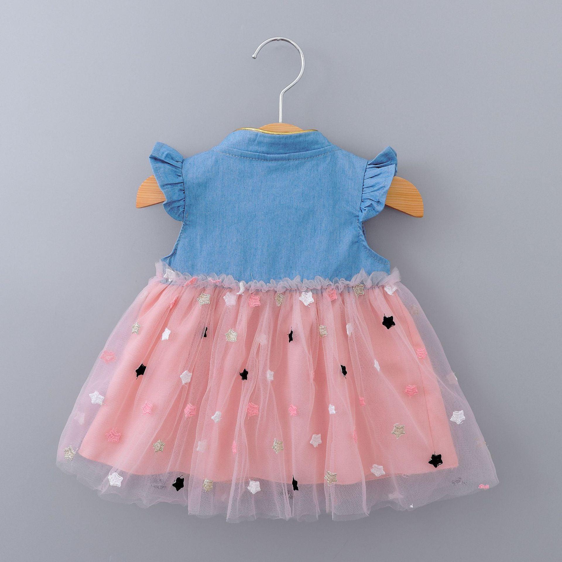 Modern Cool Design Baby Girl Tulle Toddler Dresses Infant Clothing Party tutu Dress 0-2Y For Girls In Elegant Princess Design