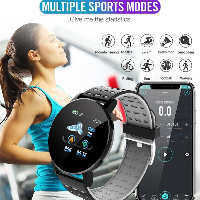 2020 New Bluetooth Smart Watch For Men and Woman With Multifunction Blood Pressure Smartwatch  Sport Tracker Band For Android IOS and WhatsApp Connection