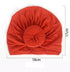 Newborn Toddler Kids Turban Cotton Beanie Hat Winter Cap Knot Solid Soft Sleeping Caps For Kids