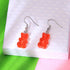 Modern Trend Drop Earrings Elegant Creative Cute Mini Gummy Bear Earrings For Women In Cartoon Design