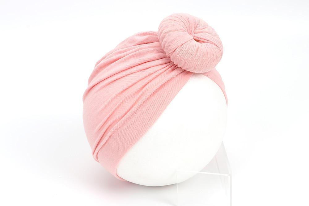 Newborn Toddler Kids Turban Cotton Beanie Hat Winter Cap Knot Solid Soft Sleeping Caps For Kids