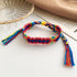 Handmade colorful Bohemian Thread Bracelet Retro Handmade Boho Multicolor String Cord Woven Braided Hippie Friendship Bracelets For Women and Men